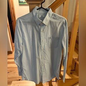 Southern Tide men’s size medium Light Blue Plaid Button Down Shirt